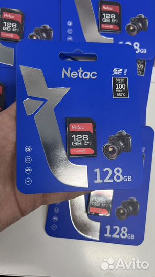 Флешка карта памяти 128 Гб Sdxc Netac P600