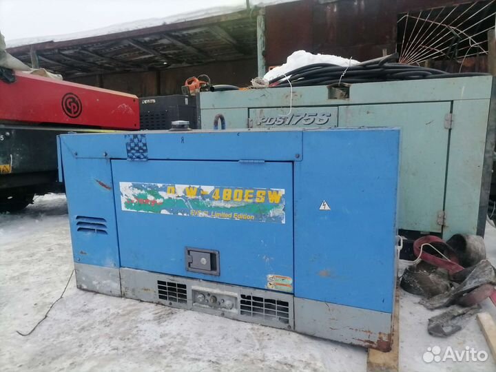 Дизельный 2 постовой сварочный генератор Denyo 480