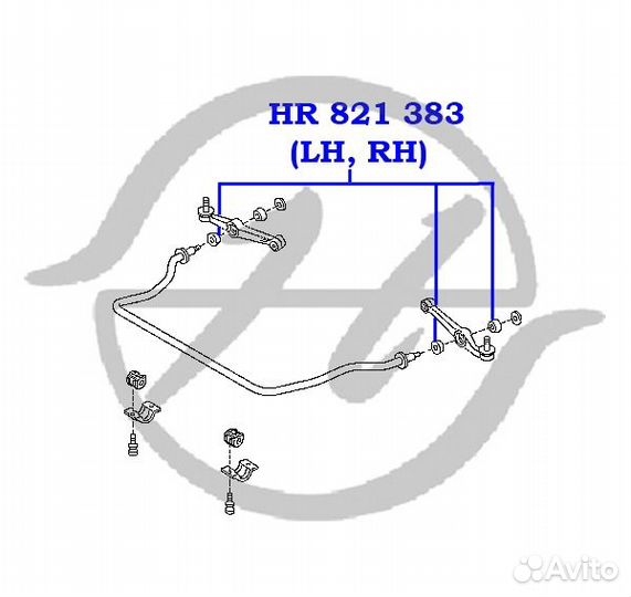 Сайлентблок нижнего рычага передней подвески, нару