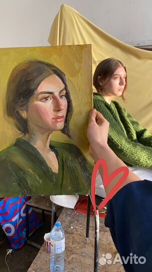 Картина маслом на холсте портрет