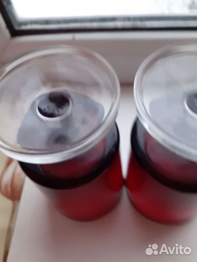 Бокалы рубинового стекла