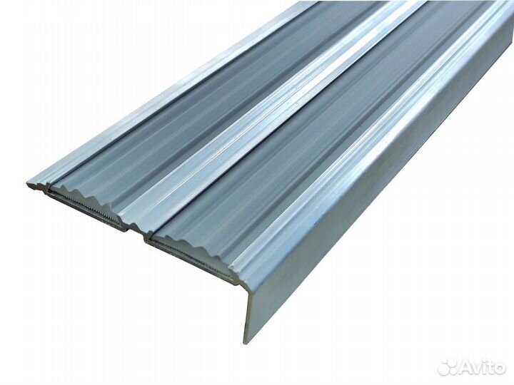 Уголок алюминиевый с двойной резиновой вставкой