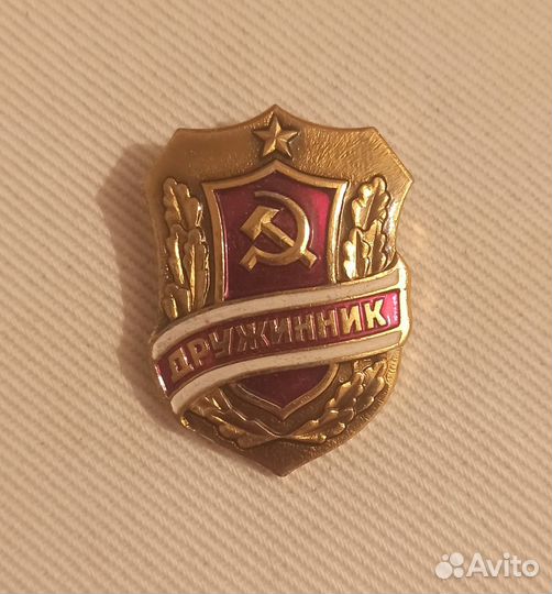 Значок дружинник