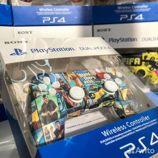 Геймпад PS4 Джойстик PS4 с принтом
