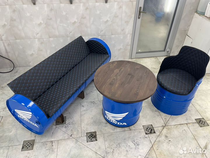 Мебель из бочек в стиле Лофт