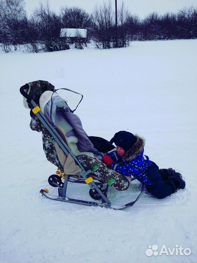 Детские санки коляска бу