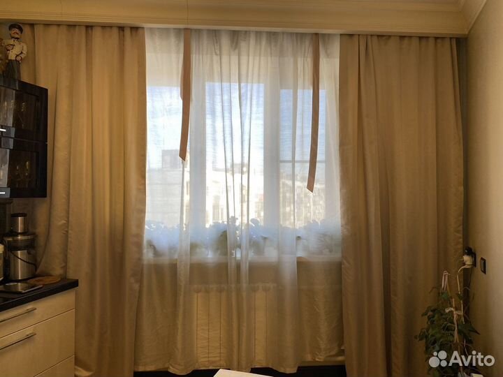 Комплект шторы и тюль бу дизайнерские