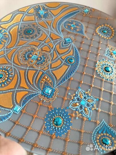 Тарелка декоративная в подарок ручной работы