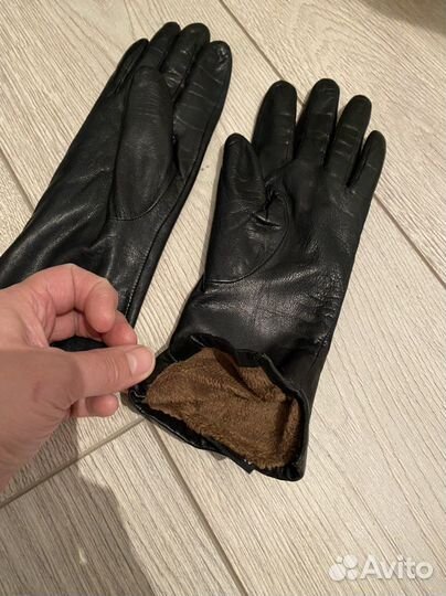 Перчатки кожаные