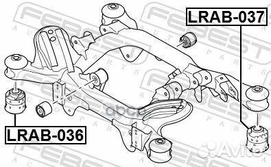 Сайлентблок задней балки land rover range rover