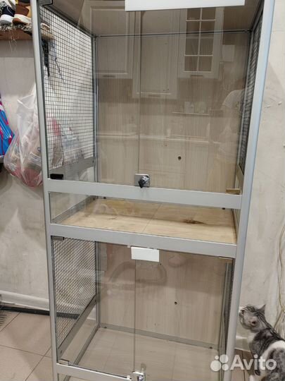 Витрина для шиншилл бу и для попугаев