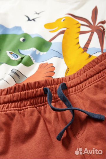 Костюм летний на мальчика футболка шорты 116