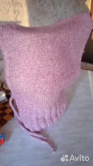 Капор женский вязаный