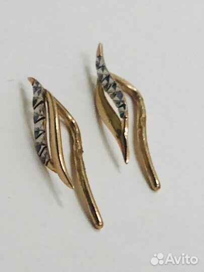 Золотые серьги