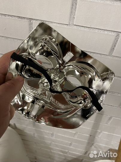 Маска Гая Фокса, серебро