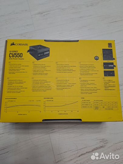 Блок питания для пк 550w corsair cv550 atx