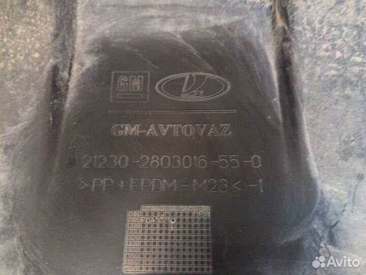 Накладка переднего бампера chevrolet niva