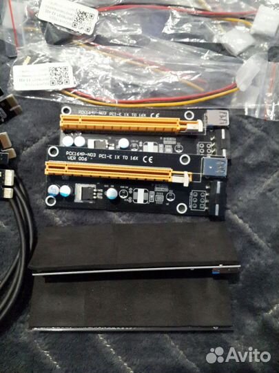 Райзер для видеокарт PCI-E 1x to 16X. ver 006