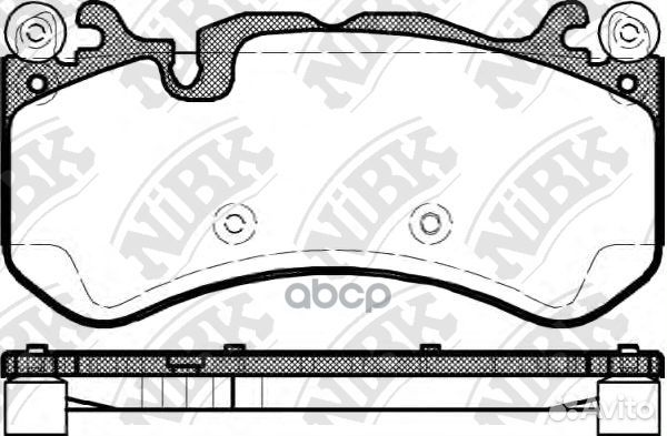 Колодки тормозные дисковые W204/W211/W212/R230