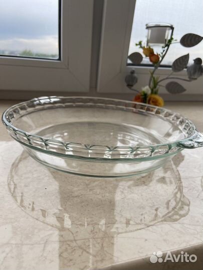 Блюдо стеклянное новое