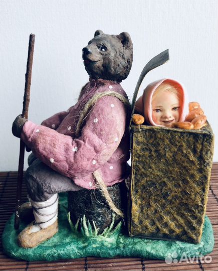 Ватные игрушка Маша и Медведь