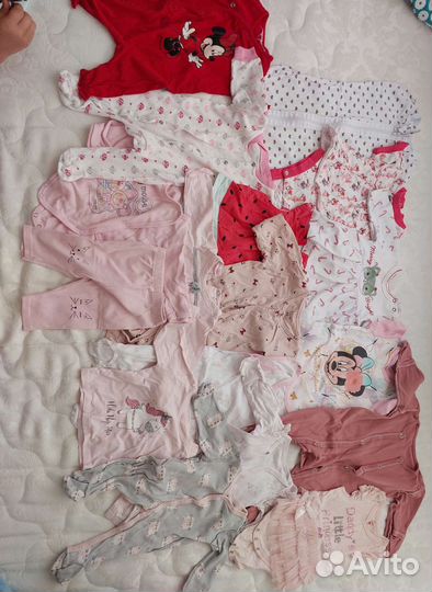 Вещи на девочку 0-3 пакетом