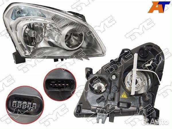 Фара nissan qashqai/dualis 06-14
