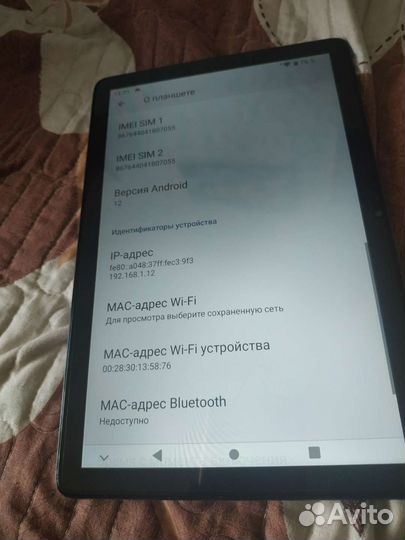 Планшет текласт p40hd