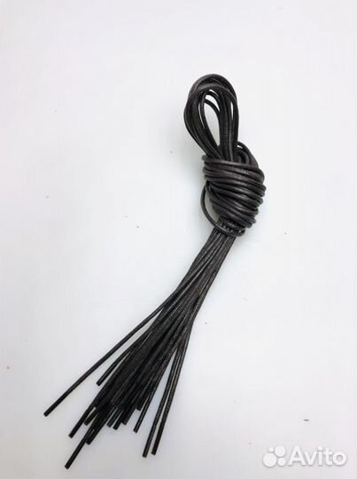 Шнурки обувные вощёные коричневые