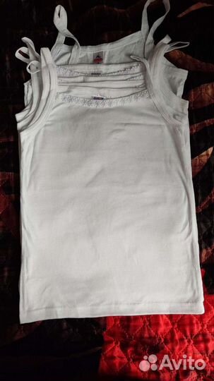 Майка белая для девочки