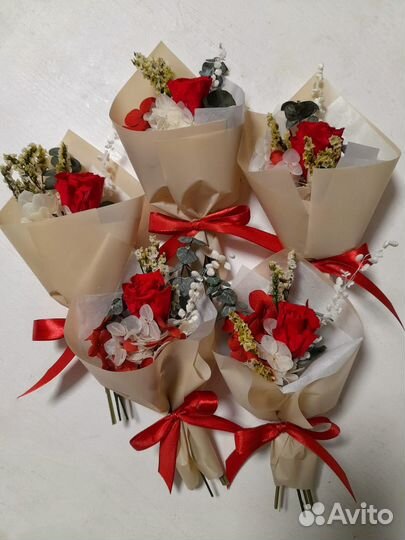Букетики из сухоцветов