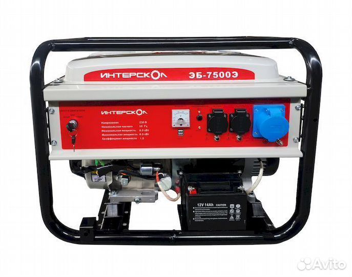 Бензогенератор Интерскол эб-7500Э