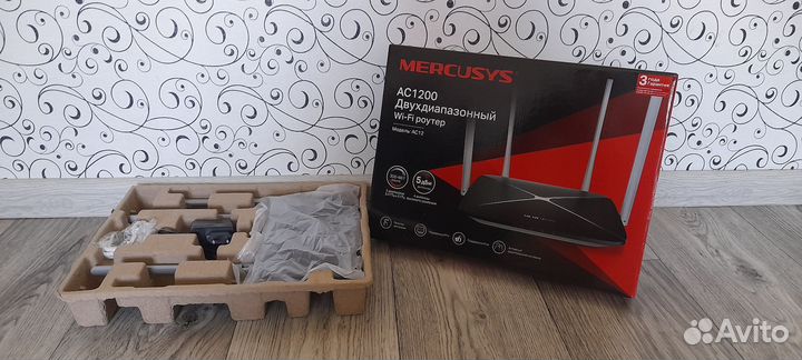 Двухдиапозонный Wifi роутер mercusys ac1200