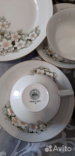 Чайно кофейный сервиз гдр