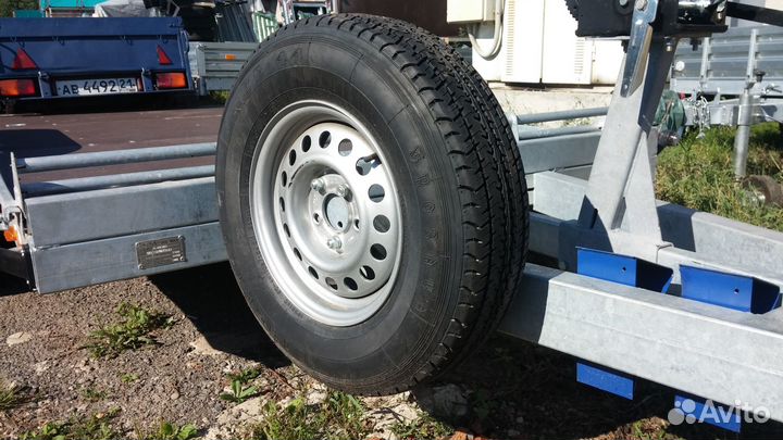 Запасное колесо прицепа мзса 195R14С в сборе (был