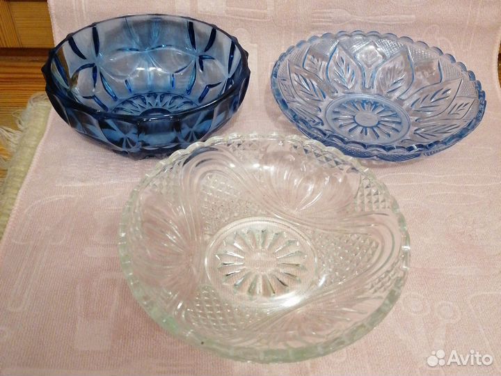 Посуда цветное стекло времен СССР