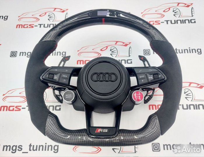 Руль Audi RS карбон дисплей Ауди Q7 4M RSQ7 2015+