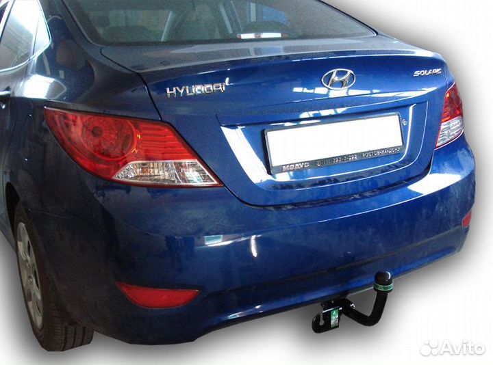 Фаркоп Hyundai Solaris Kia Rio 2010-2017