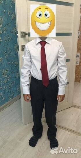 Костюм для мальчика серый 116