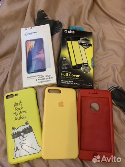 Чехлы и стекла на 8+