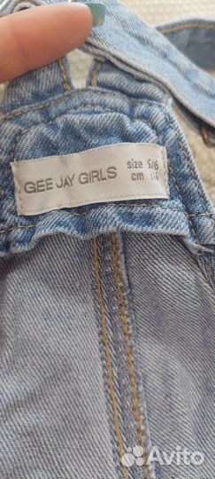 Джинсовый комбинезон для девочки 116