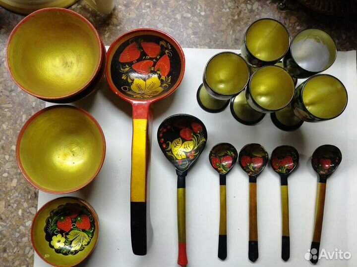 Посуда хохлома