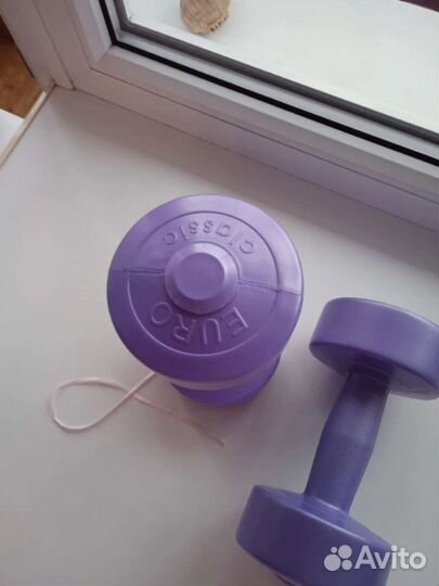 Гантели виниловые 2штуки