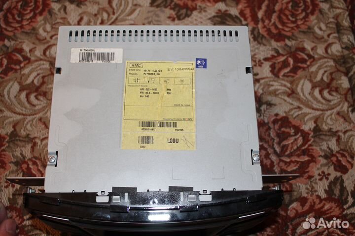 Штатная магнитола на solaris 1 без рамки