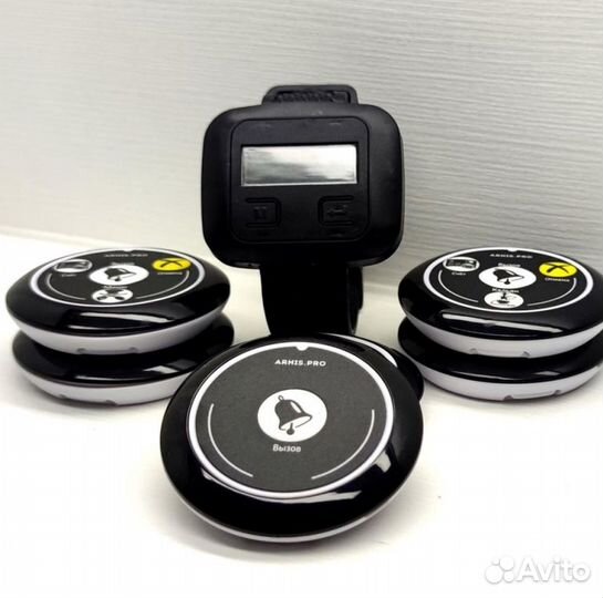 Кнопка вызова персонала, официанта с часами