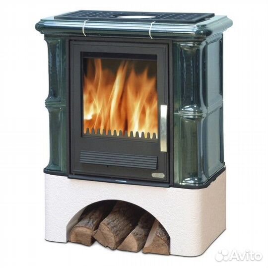 Кафельная печь ABX Bavaria K прямой цоколь, вставк