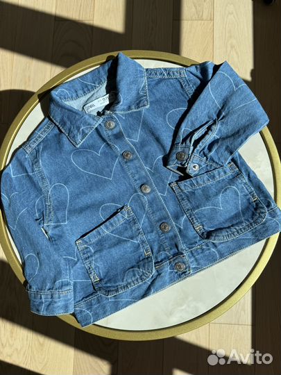 Джинсовый костюм zara