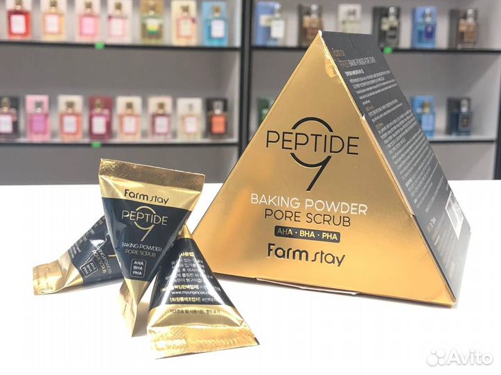 Скраб FarmStay Baking Powder 9 Peptide Pore 1шт