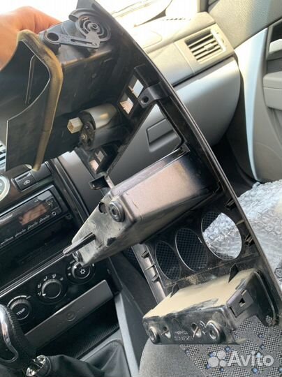 Консоль на priora 1 с часами и воздуховодом