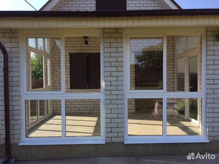 Окна в пол пластиковые